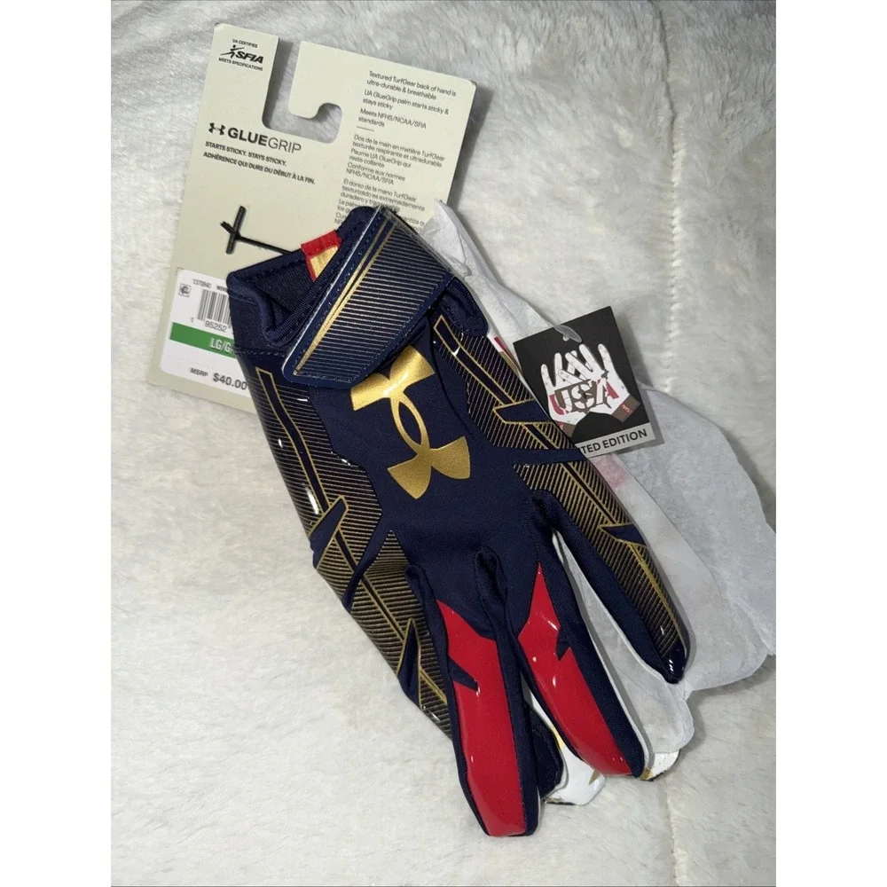 Under Armour Limited Edition F8 Nitro Football Gloves Mens Large Brand New